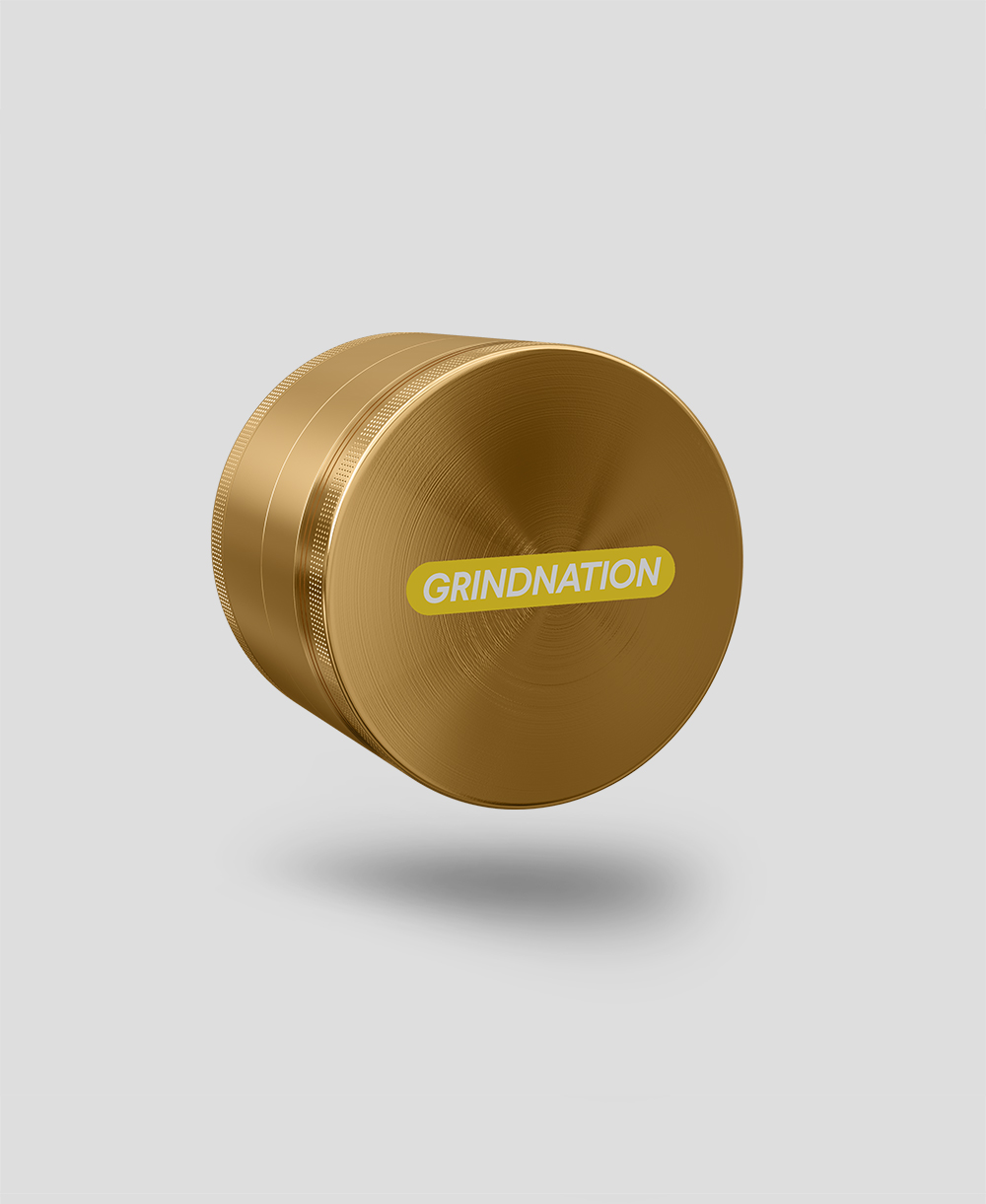 Pill Logo Grinder Gold