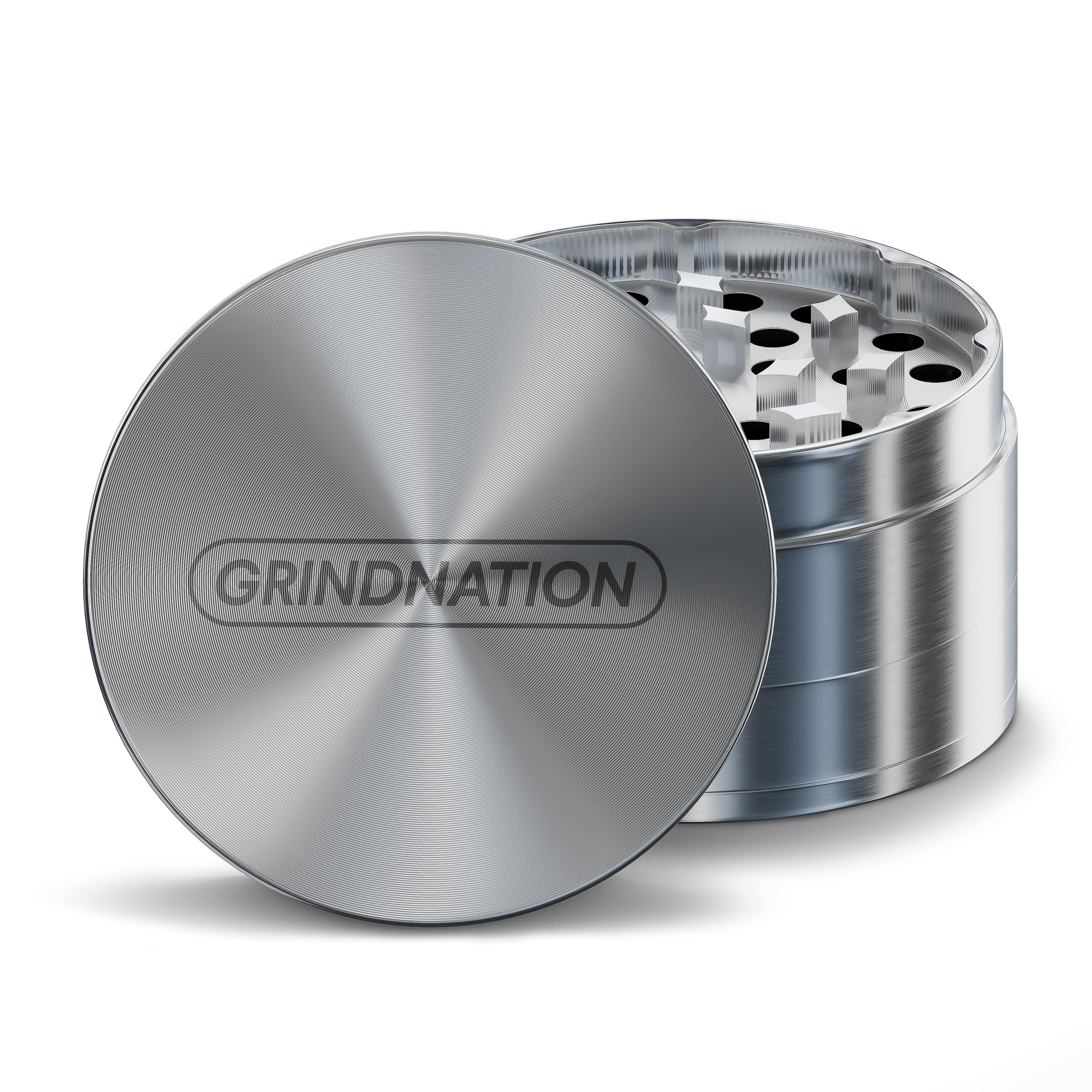 Grinder Edelstahl 4-teilig (55mm)