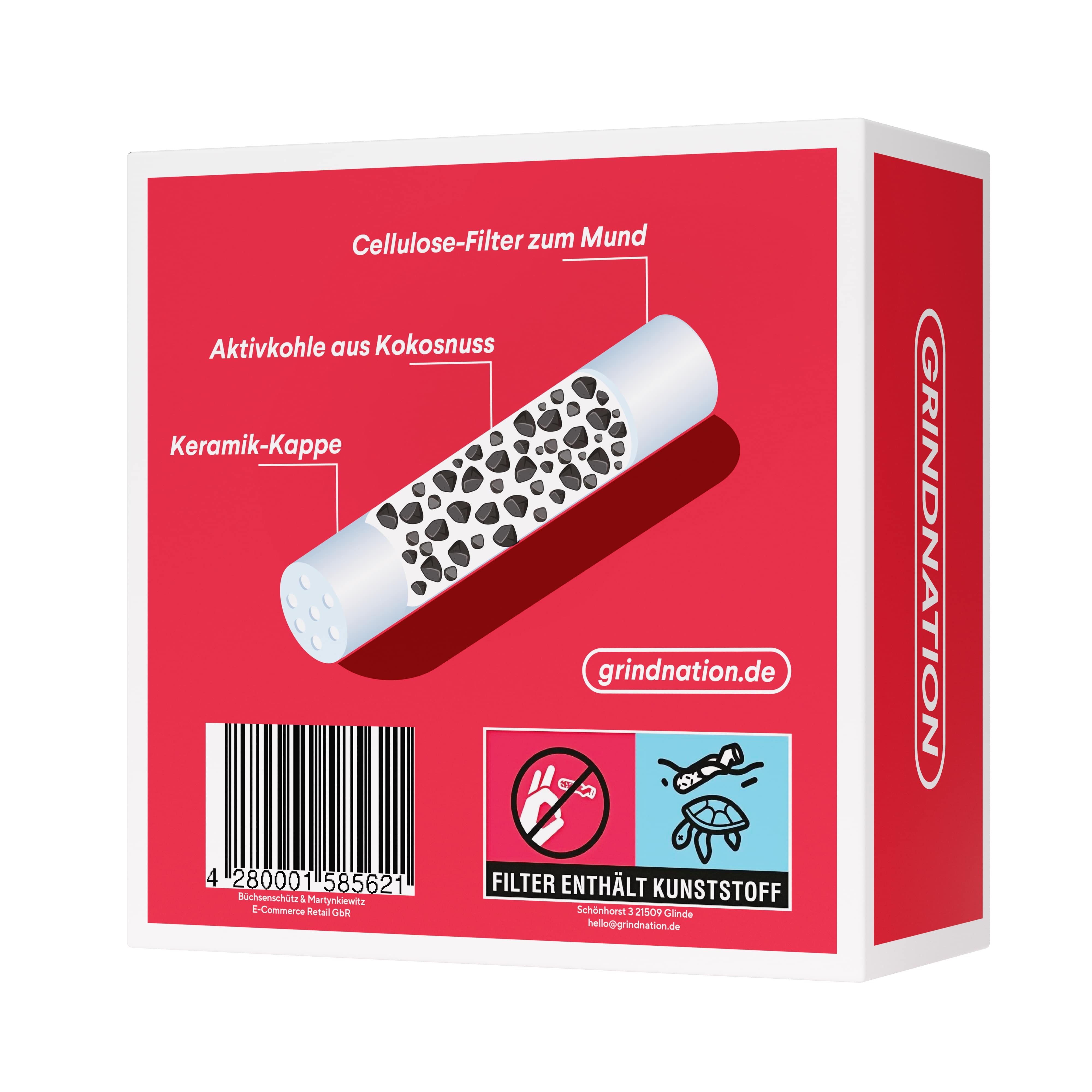 Next Gen Aktivkohlefilter 50, 100, 250 Stück | mit Aktivkohle & Zellulose 