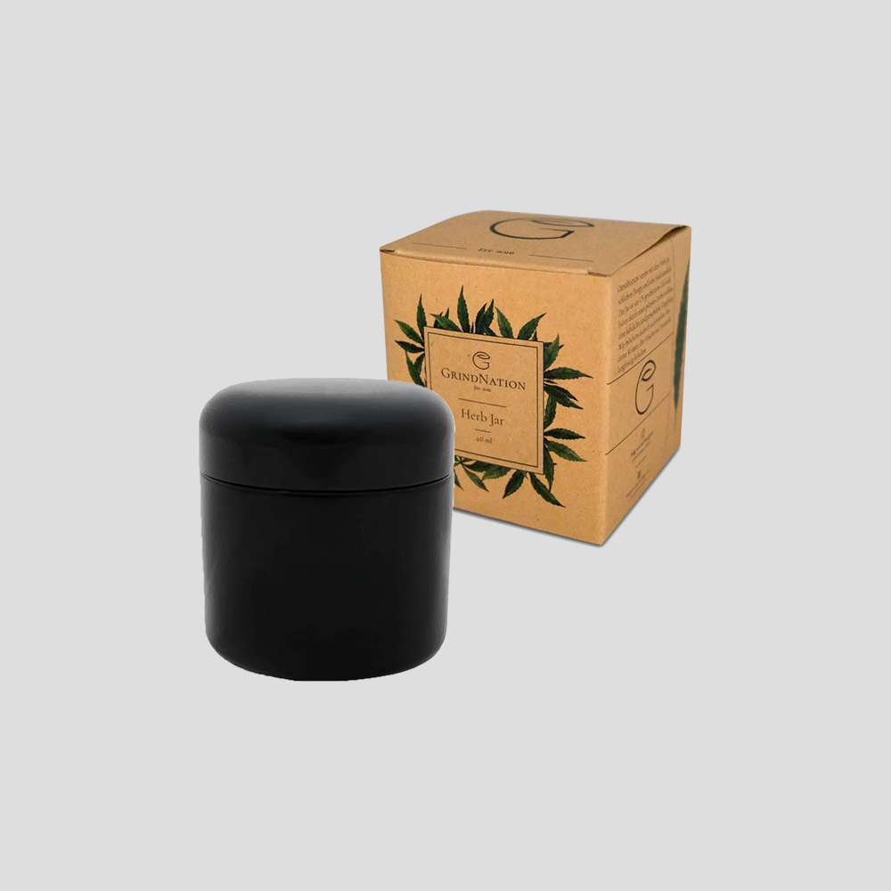 Herb Jar 60ml | Luftdicht | UV-Geschützt | Glas  